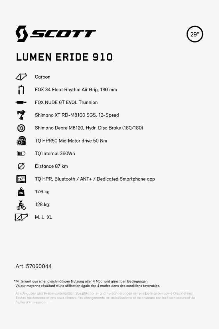 SCOTT Lumen eRide 910 29 e-mountainbike