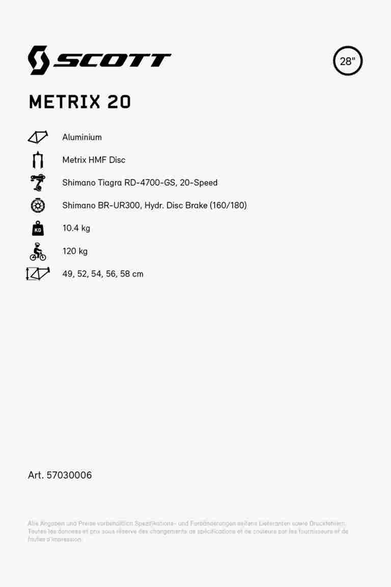 SCOTT Metrix 20 28 Citybike 2023