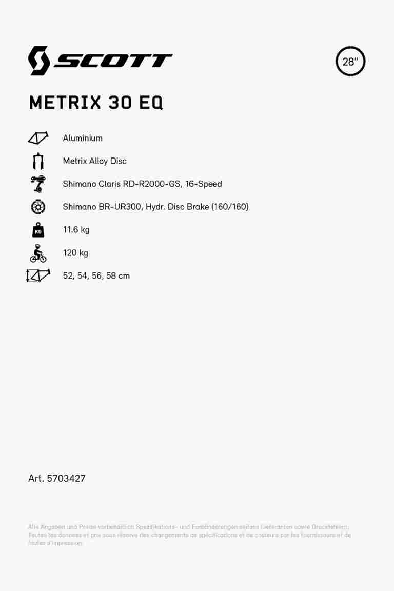 SCOTT Metrix 30 EQ 28 citybike hommes 2024