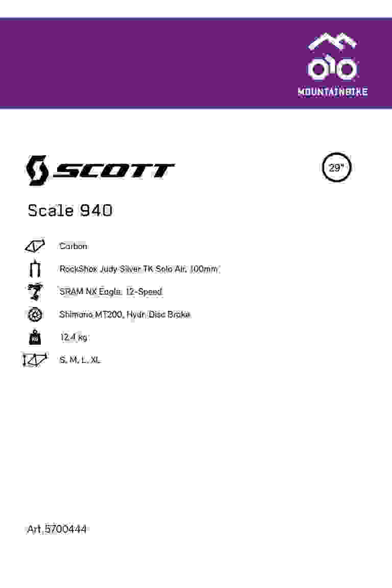 SCOTT Scale 940 29 Herren Mountainbike 2022