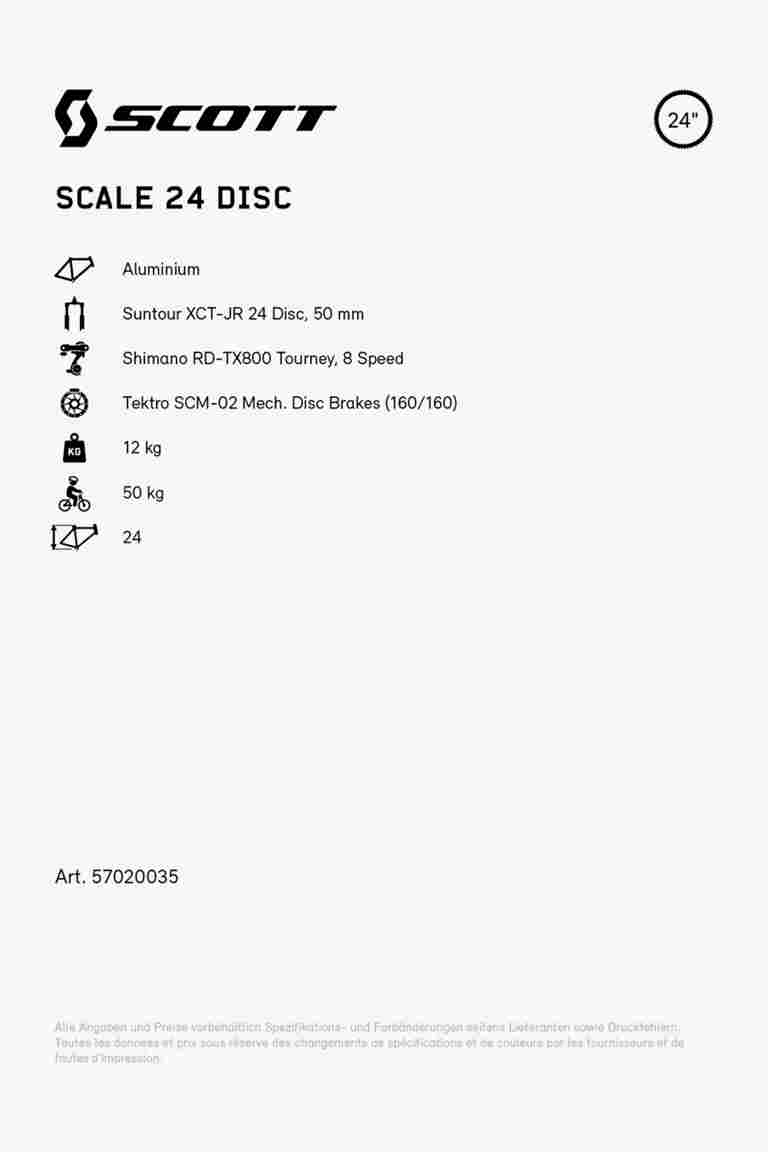 SCOTT Scale Disc 24 mountainbike bambini