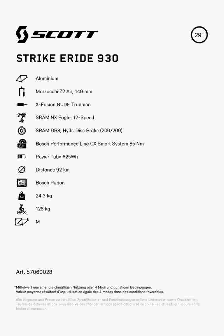SCOTT Strike eRIDE 930 29 e-mountainbike 2024