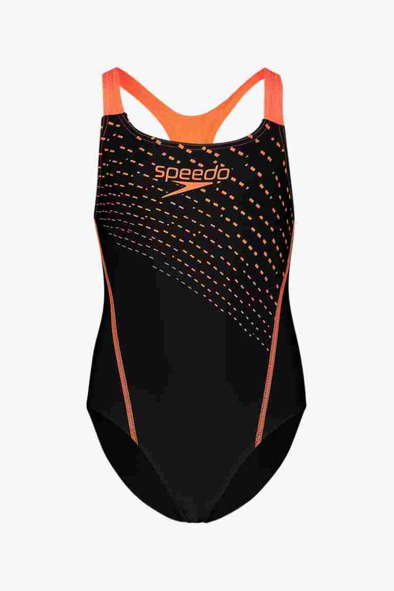 speedo Medley Logo Medalist Mädchen Badeanzug in schwarz-rot kaufen