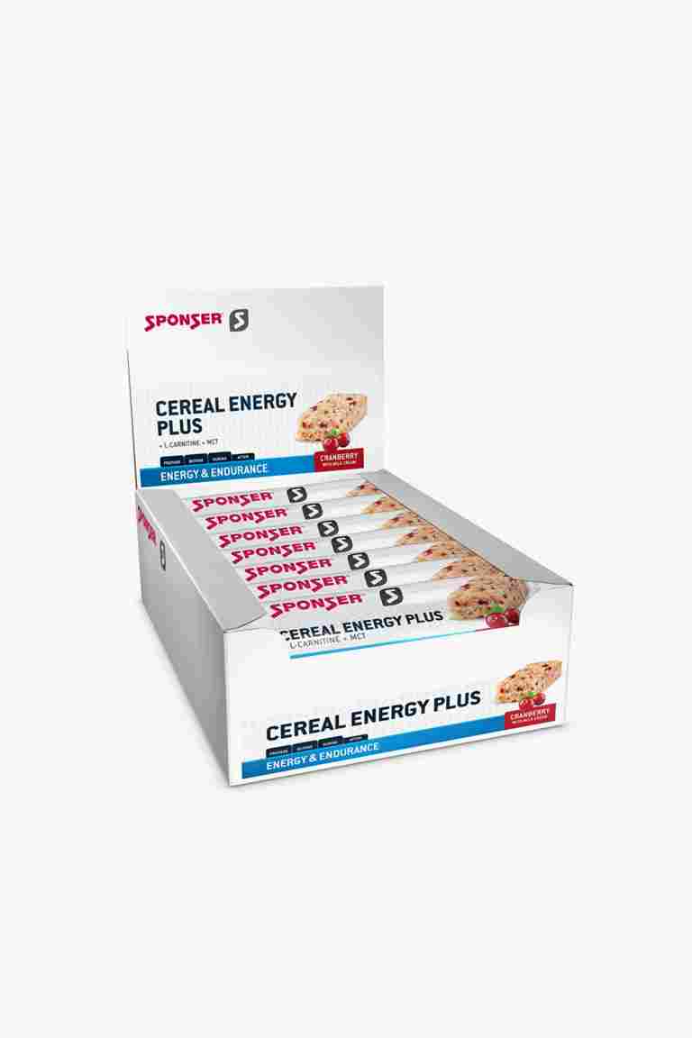 Sponser Cereal Energy Plus Cranberry 15 x 40 g barretta per lo sport