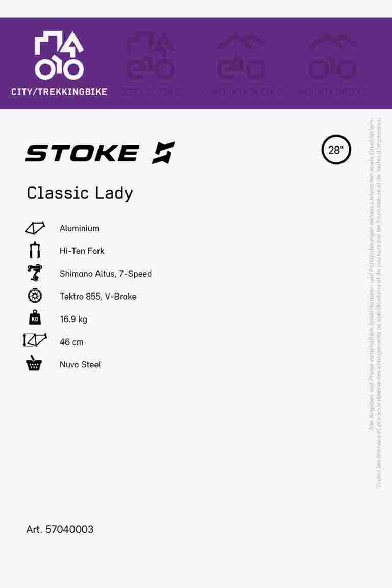 Stoke Classic 28 citybike donna 2023