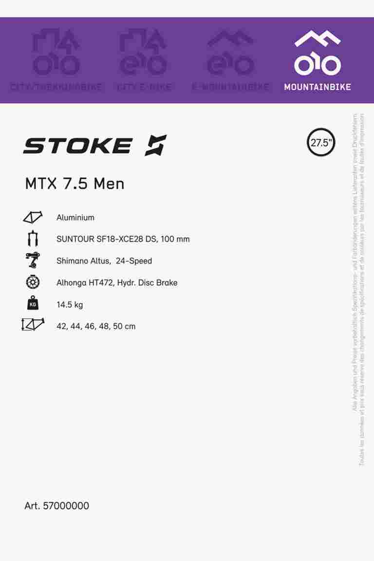 Stoke MTX 7.5 27.5 mountainbike 2023
