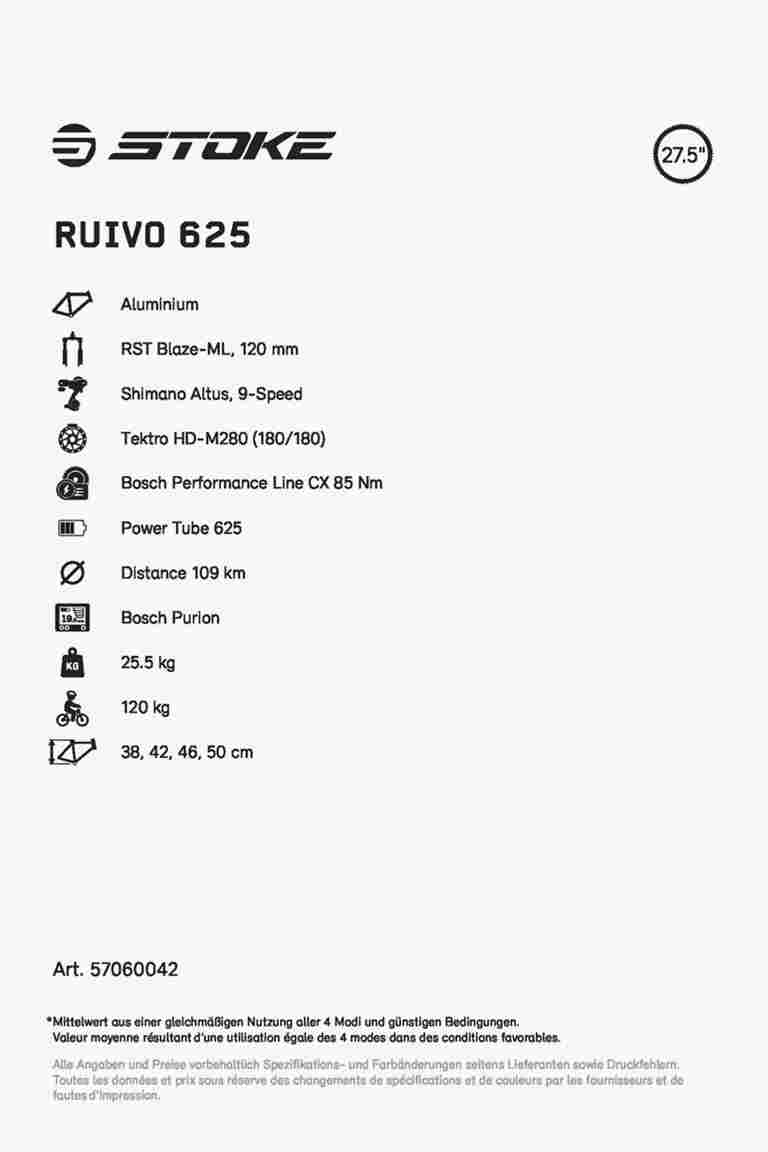 Stoke Ruivo 625 27.5 e-mountainbike 2024	