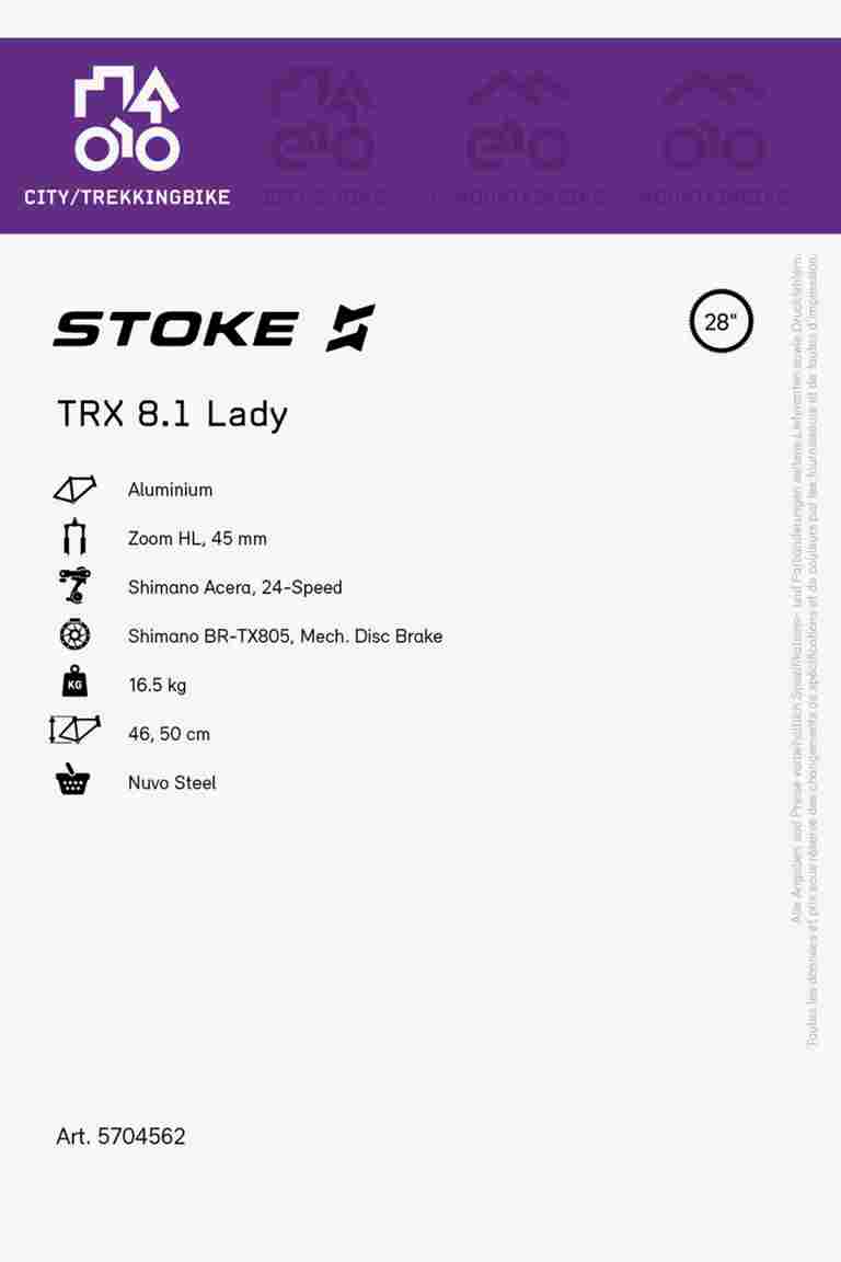 Stoke TRX 8.1 28 citybike femmes 2023