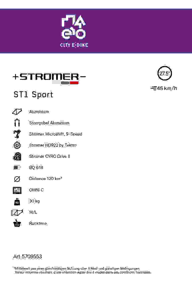 Stromer ST1 Sport 27.5 Herren E-Bike 2022