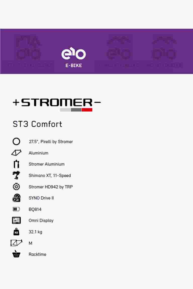 Stromer ST3 Comfort  27.5 e-bike femmes 2021