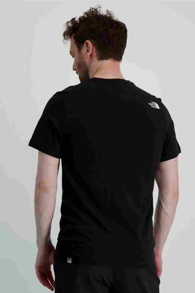 The North Face Mountain Line T-Shirt - Black/Red - Brandz