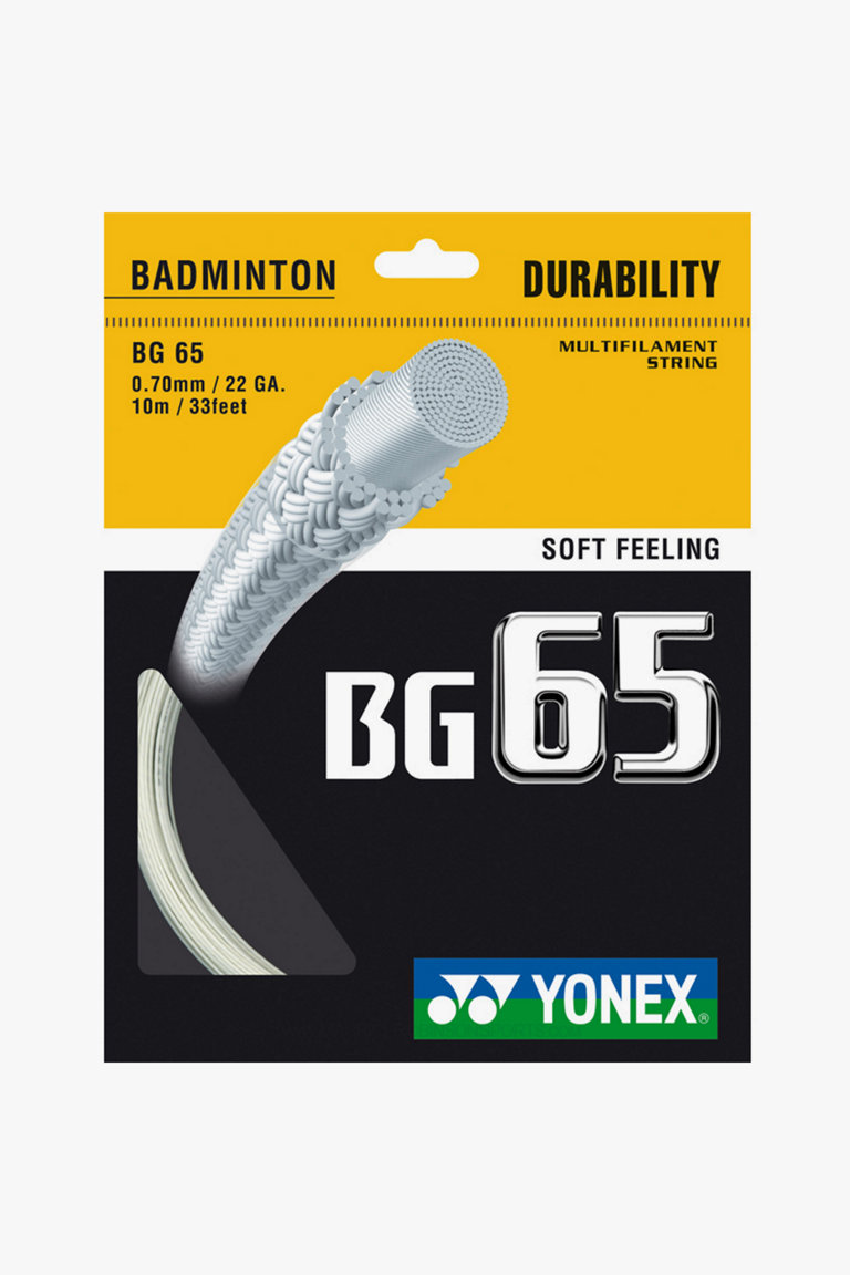 Yonex Bg 65 corde pour raquette de badminton