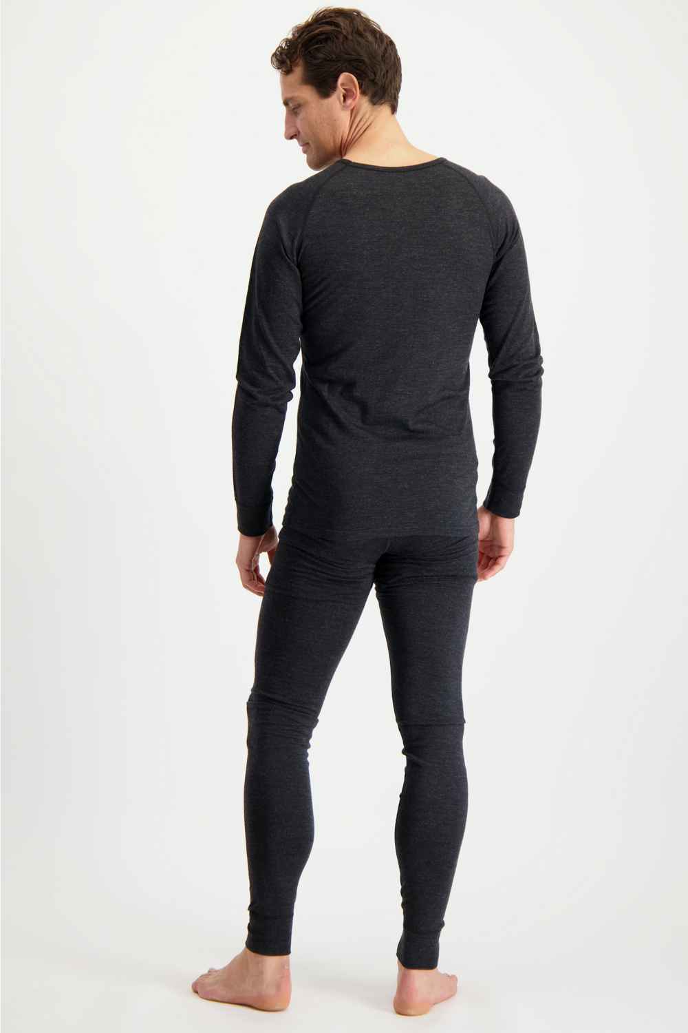 46 Nord Merino Herren Thermo Unterwäsche Set in schwarz kaufen