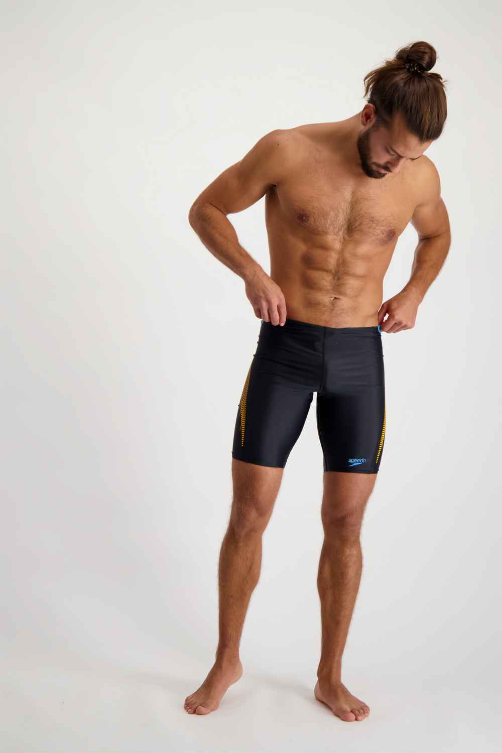 Speedo Tech Panel Jammer Herren Badehose in schwarz kaufen