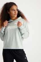 Puma Essentials+ Metallic Cropped Damen Hoodie