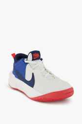 Nike Team Hustle D 10 chaussures de basket enfants	 blanc/bleu