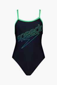 speedo Boom Logo Turnback Damen Badeanzug