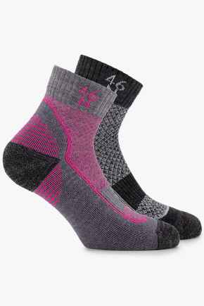 46 Nord 2-Pack 35-42 Quarter Damen Wandersocken