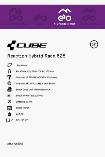 CUBE Reaction Hybrid Race 625 29 Herren E-Mountainbike 2022 2