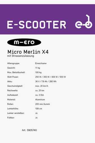 Micro Merlin X4 E-Scooter 2