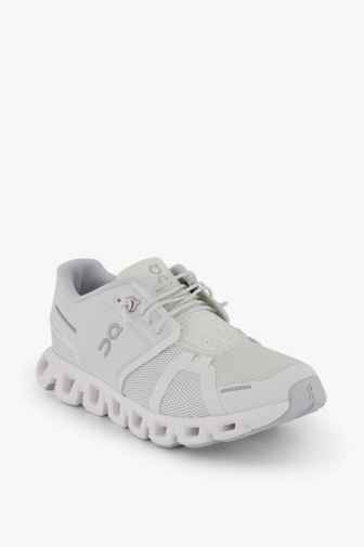 ON Cloud 5 Damen Sneaker Farbe Weiß-silber 1