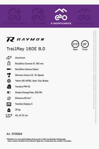 Raymon TrailRay 160E 8.0 29/27.5 E-Mountainbike 2022 2