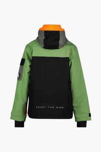 Rehall Artois-R Anorak giacca da snowboard bambino Colore Verde-nero 2