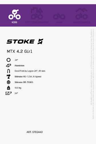 Stoke MTX 4.2 24 mountainbike filles 2022 Couleur Violett 2