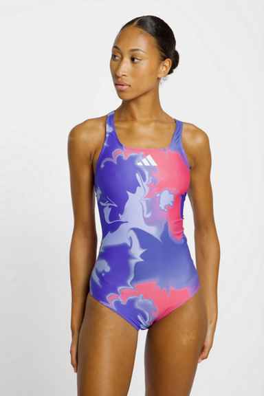 adidas Performance Tie-Dyed Graphic V-Back Damen Badeanzug