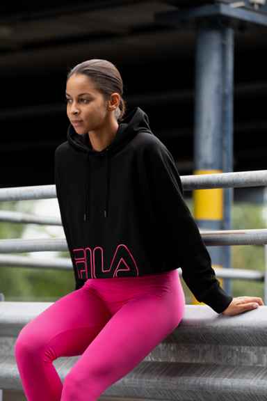 Fila Cropped Damen Hoodie