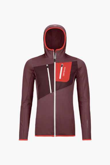 Ortovox Fleece Grid Hoodie Damen Midlayer