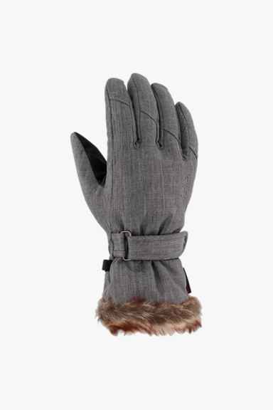 Gregster Handschuhe Damen Größe L Skihandschuhe Fleece grau petrol 