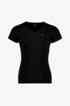Asics V-Neck Damen T-Shirt schwarz