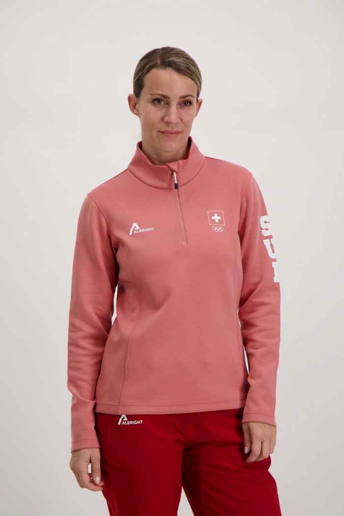 Albright Swiss Olympic Damen Midlayer Farbe Rosa 1