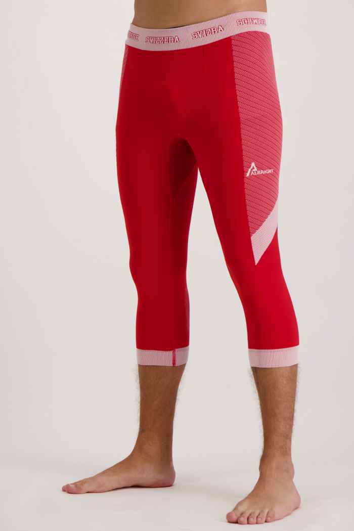 Albright Swiss Olympic Seamless leggings termici 3/4 uomo 1