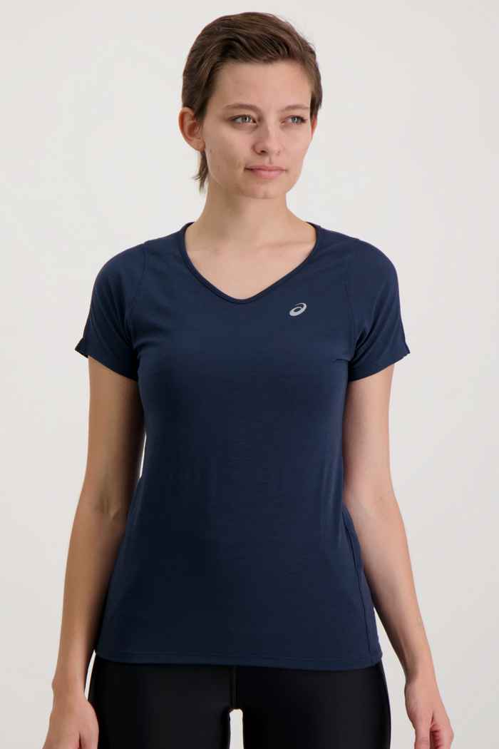 Asics V-Neck Damen T-Shirt Farbe Blau 1