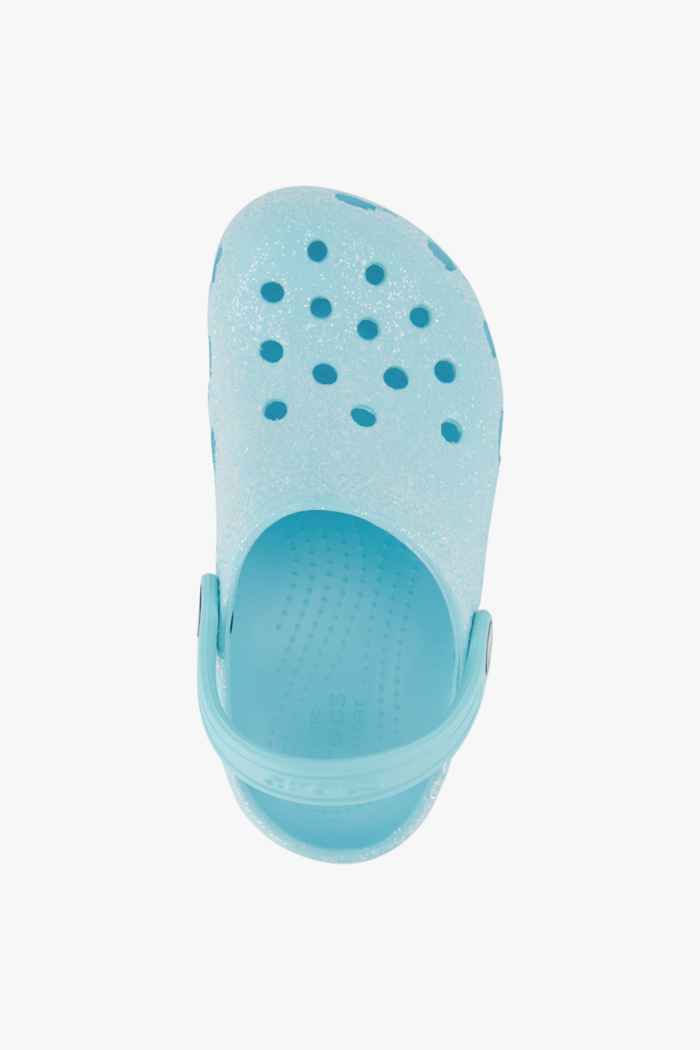 blue glitter crocs