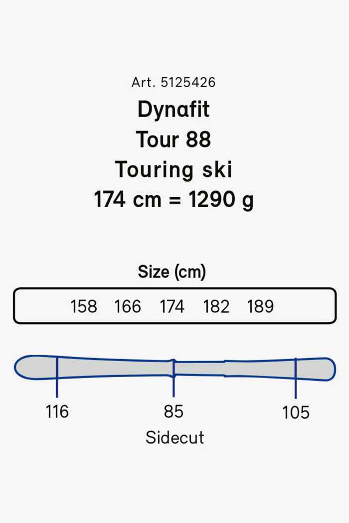 Dynafit Tour 88 sci alpinismo 20/21 2