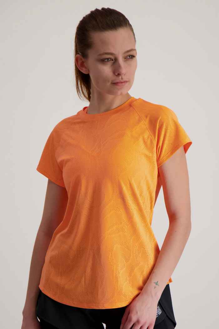 New Balance Q Speed Fuel Damen T-Shirt Farbe Gelb 1
