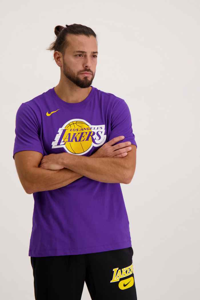 Nike LA Lakers NBA t-shirt hommes Couleur Violett 1