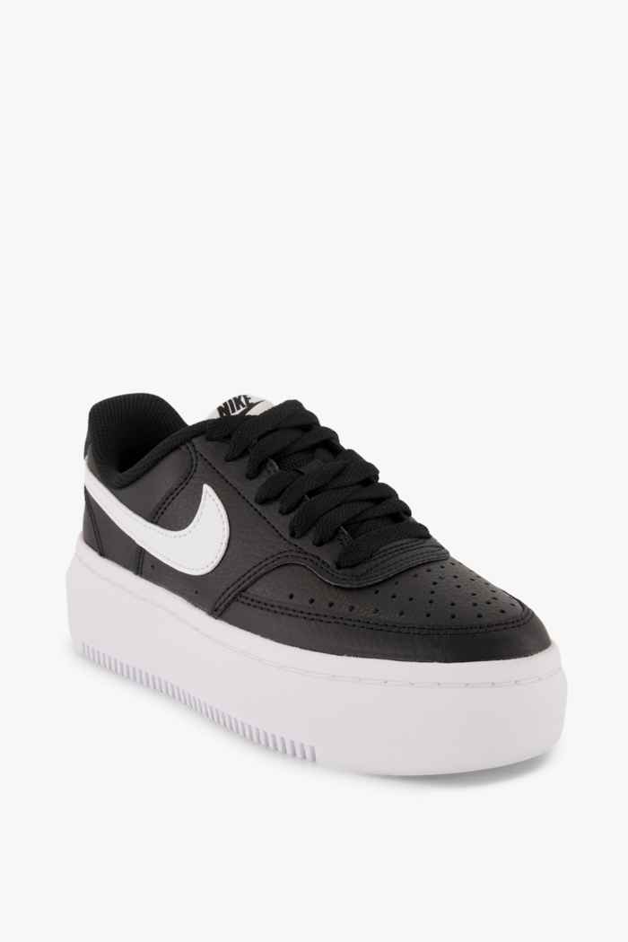 Nike Sportswear Court Vision Alta Leather Damen Sneaker Farbe Schwarz-weiß 1
