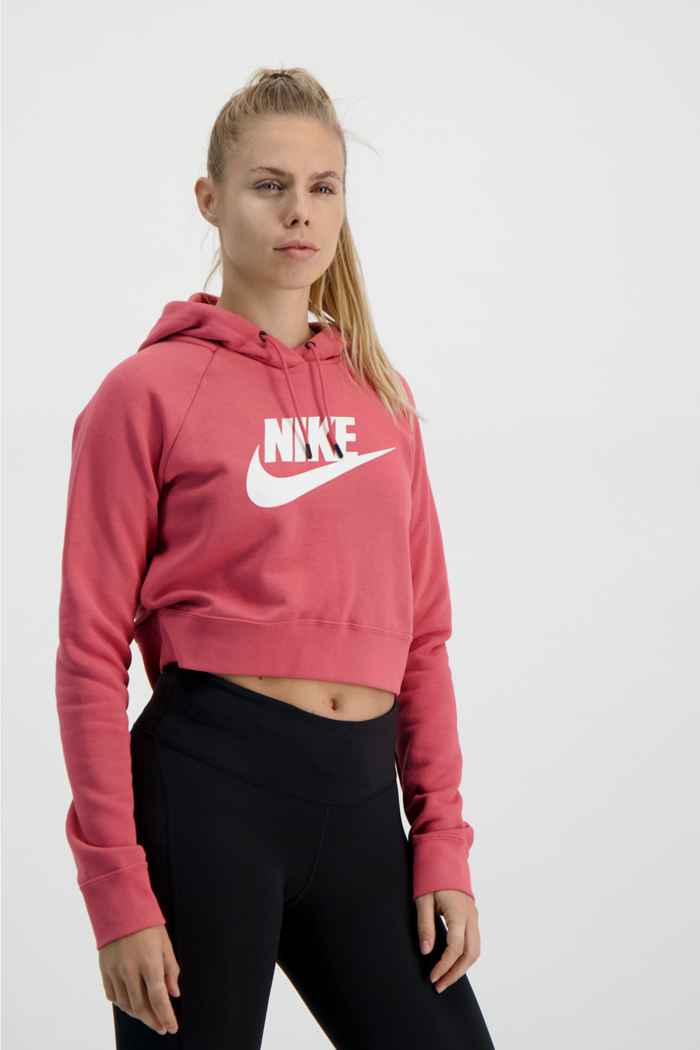 nike sportswear essential cropped hoodie