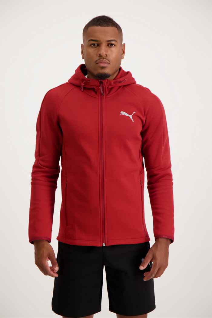 Puma Evostripe giacca della tuta uomo Colore Rosso 1