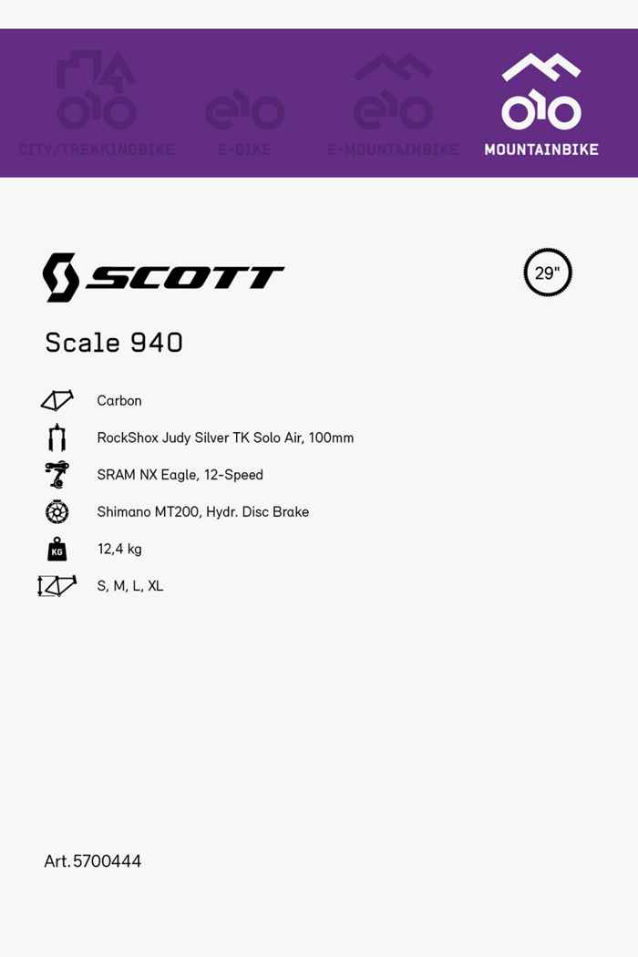 SCOTT Scale 940 29 mountainbike uomo 2021 2