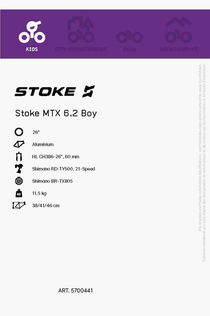Stoke MTX 6.2 26 mountainbike bambino2021 2