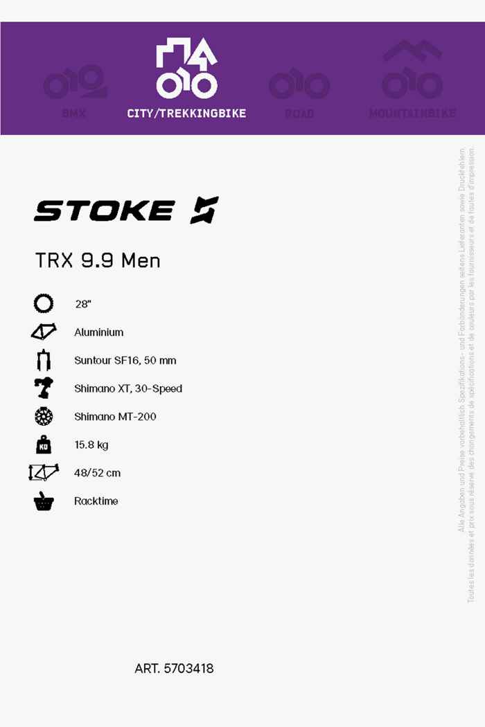 Stoke TRX 9.9 28 citybike uomo 2021 2