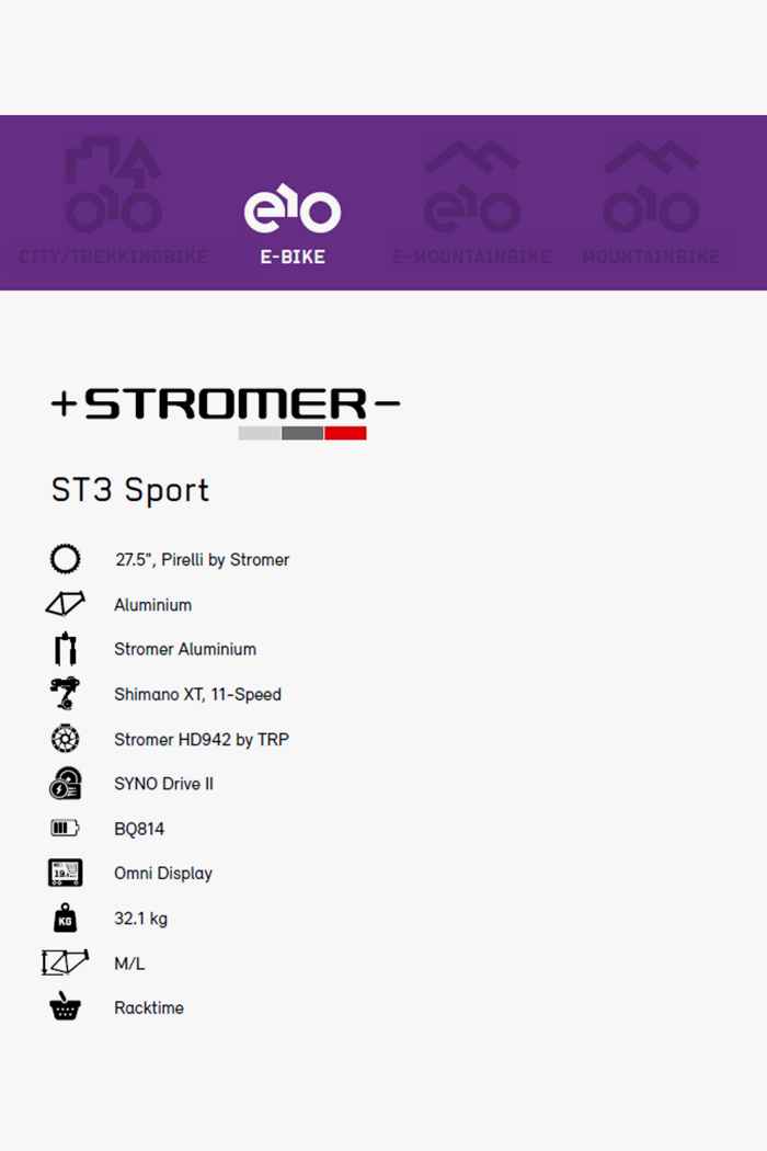 Stromer ST3 Sport 27.5 Herren E-Bike 2021 2