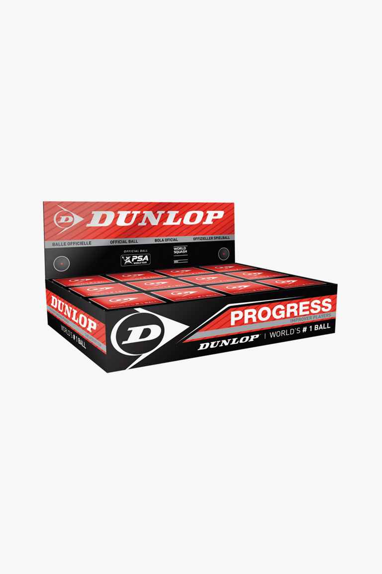 Dunlop 12-Pack Progress Squashball