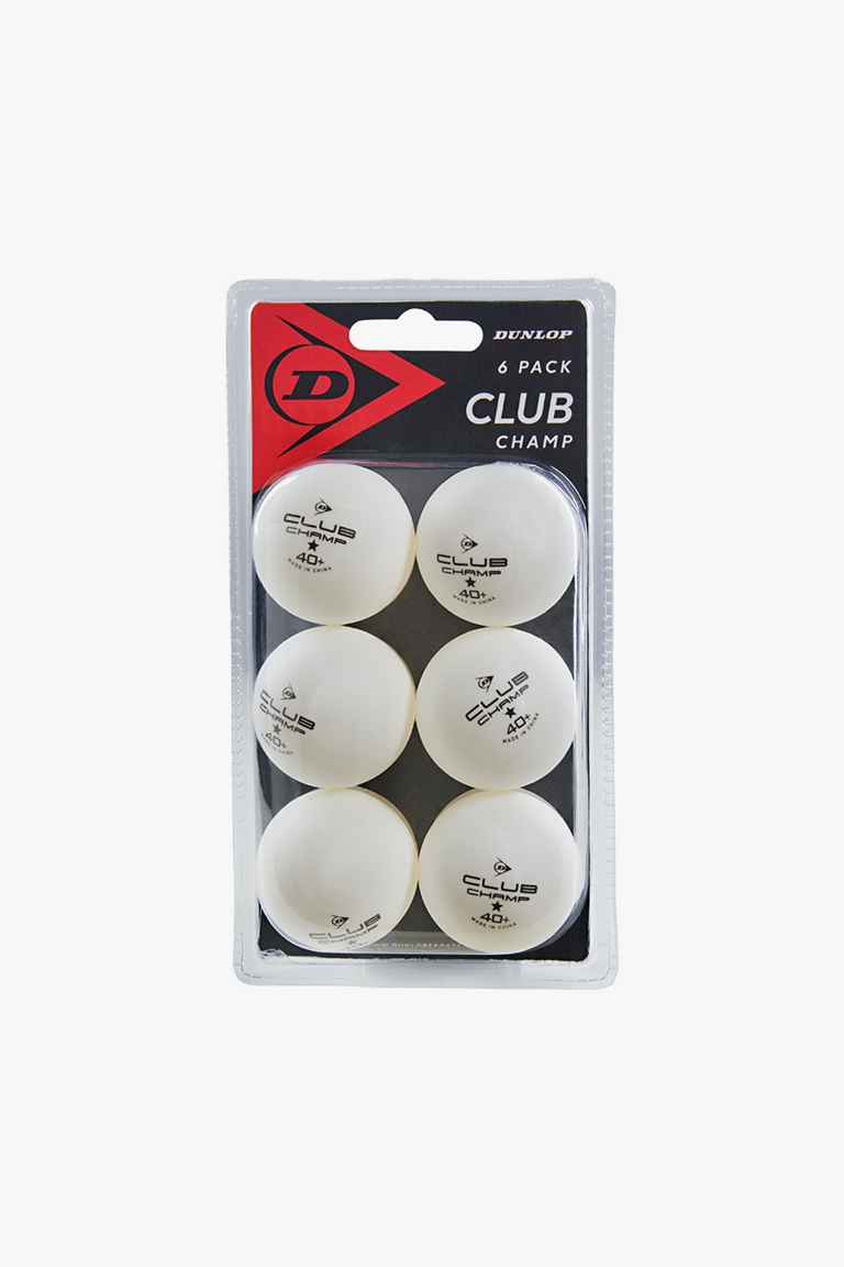 Dunlop Club Champ 6 Tischtennisbälle