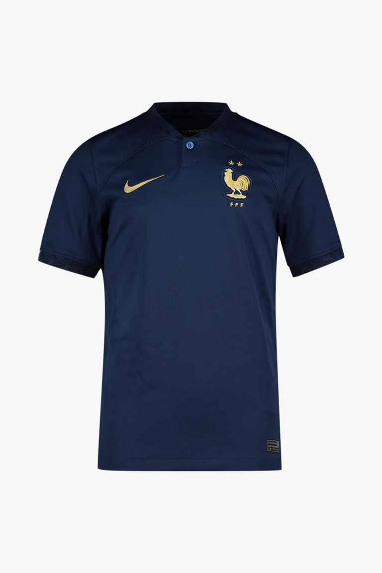 France Home Replica maillot de football enfants WM 2022